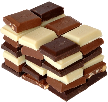 Variety of chocolates